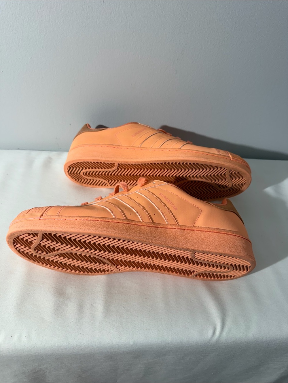 Adidas Superstar Adicolor “Sun Glow”Model Orange Reflection Sneaker Men Sz 12 - Picture 6 of 6